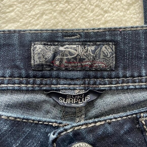 Suki Surplus Silver Dark Wash Jeans Size 29 - Picture 7 of 8